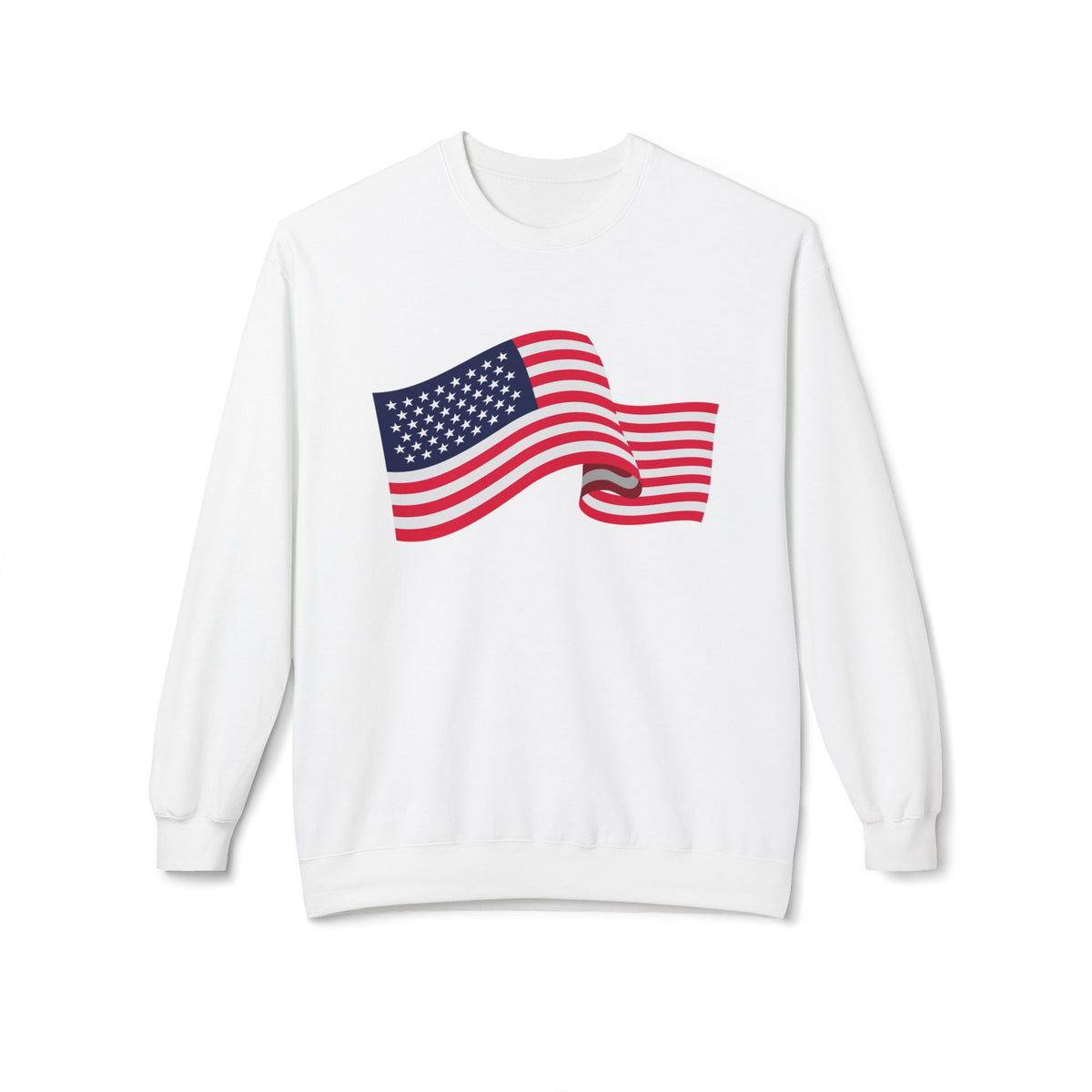 American Flag Wave Crewneck Sweatshirt