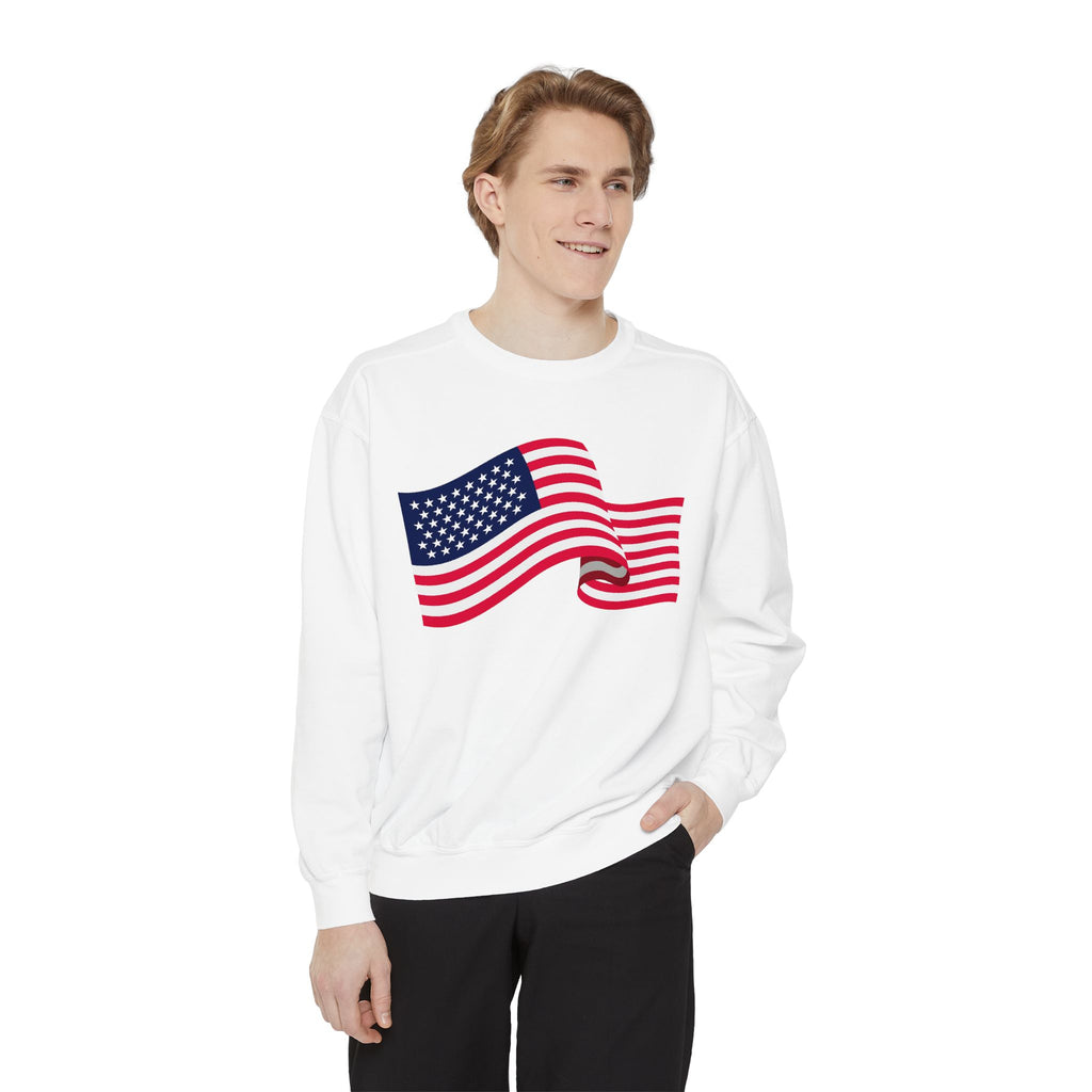American Flag Wave Sweatshirt