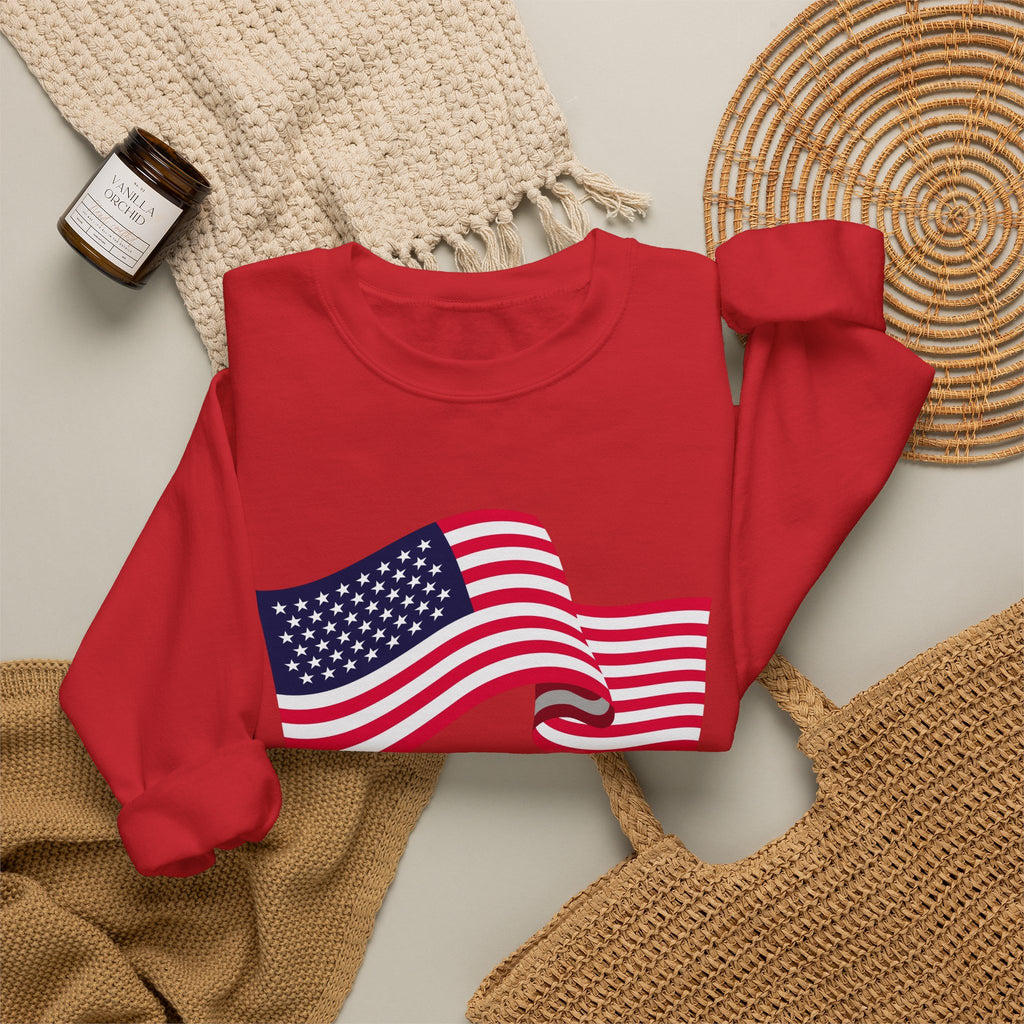 American Flag Crewneck Sweatshirt