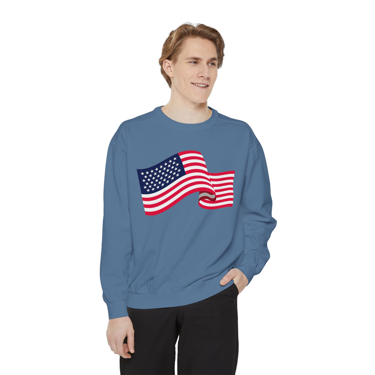 American Flag Wave Sweatshirt