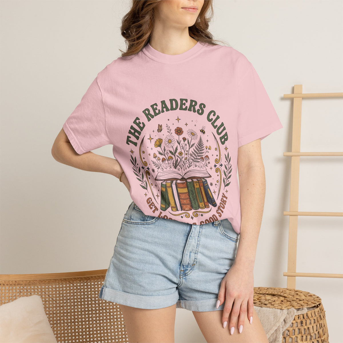 The Readers Club Garment-Dyed T-Shirt – Book Lover Reading Shirt