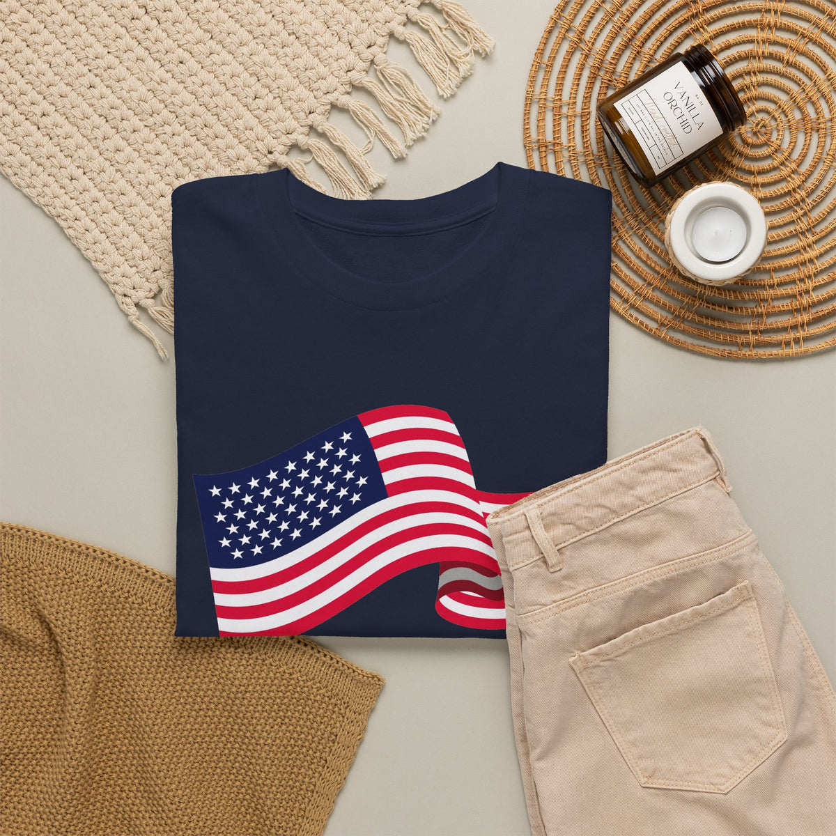 American Flag Wave T-Shirt