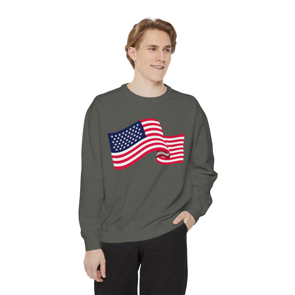American Flag Wave Sweatshirt