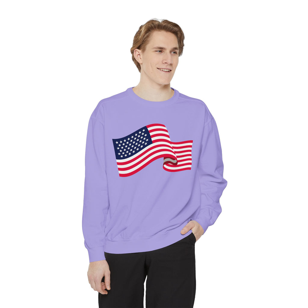 American Flag Wave Sweatshirt