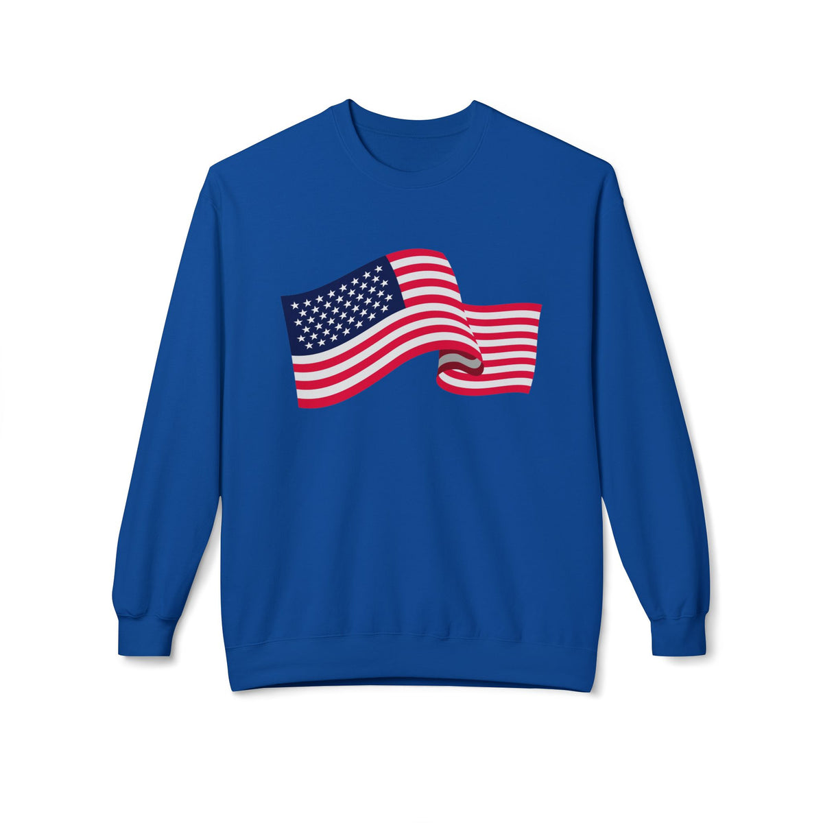 American Flag Wave Crewneck Sweatshirt