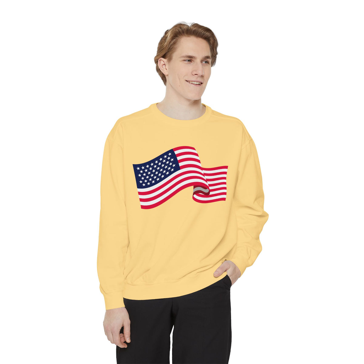 American Flag Wave Sweatshirt