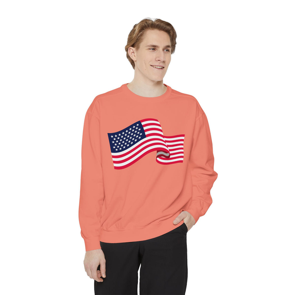 American Flag Wave Sweatshirt