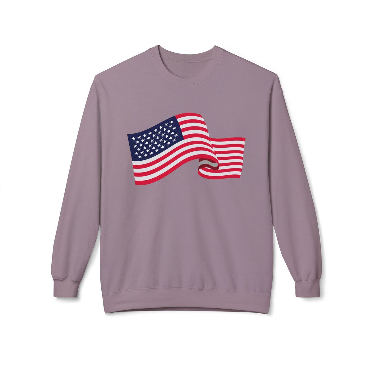 American Flag Wave Crewneck Sweatshirt