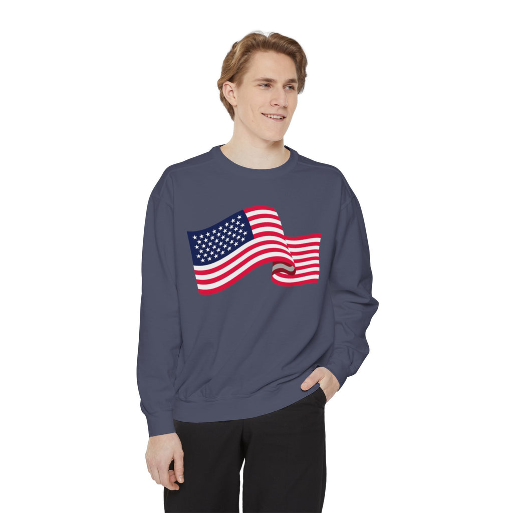 American Flag Wave Sweatshirt