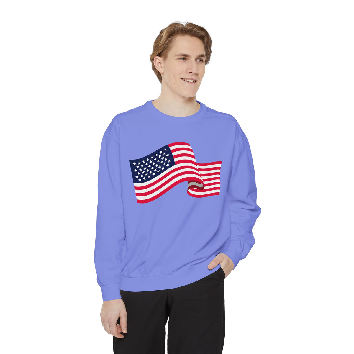 American Flag Wave Sweatshirt