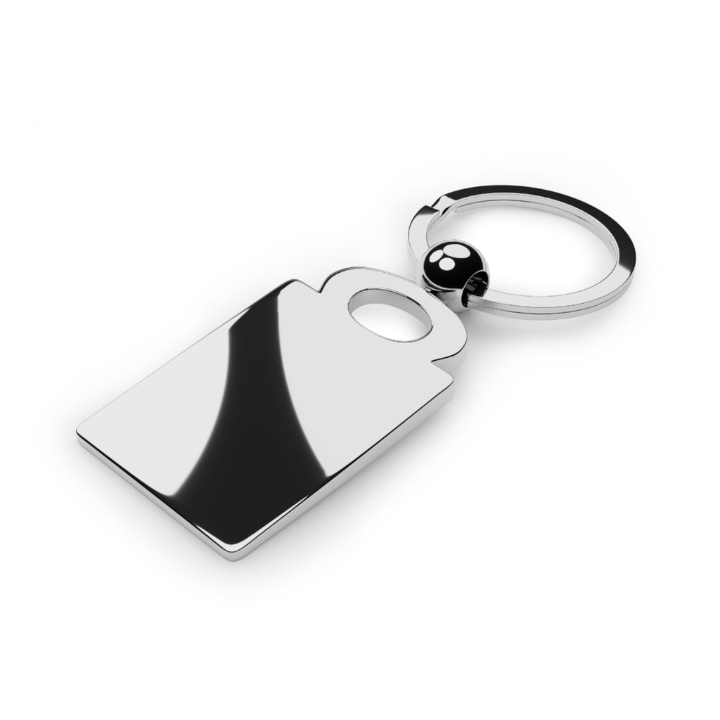 The Readers Club Rectangle Photo Keyring