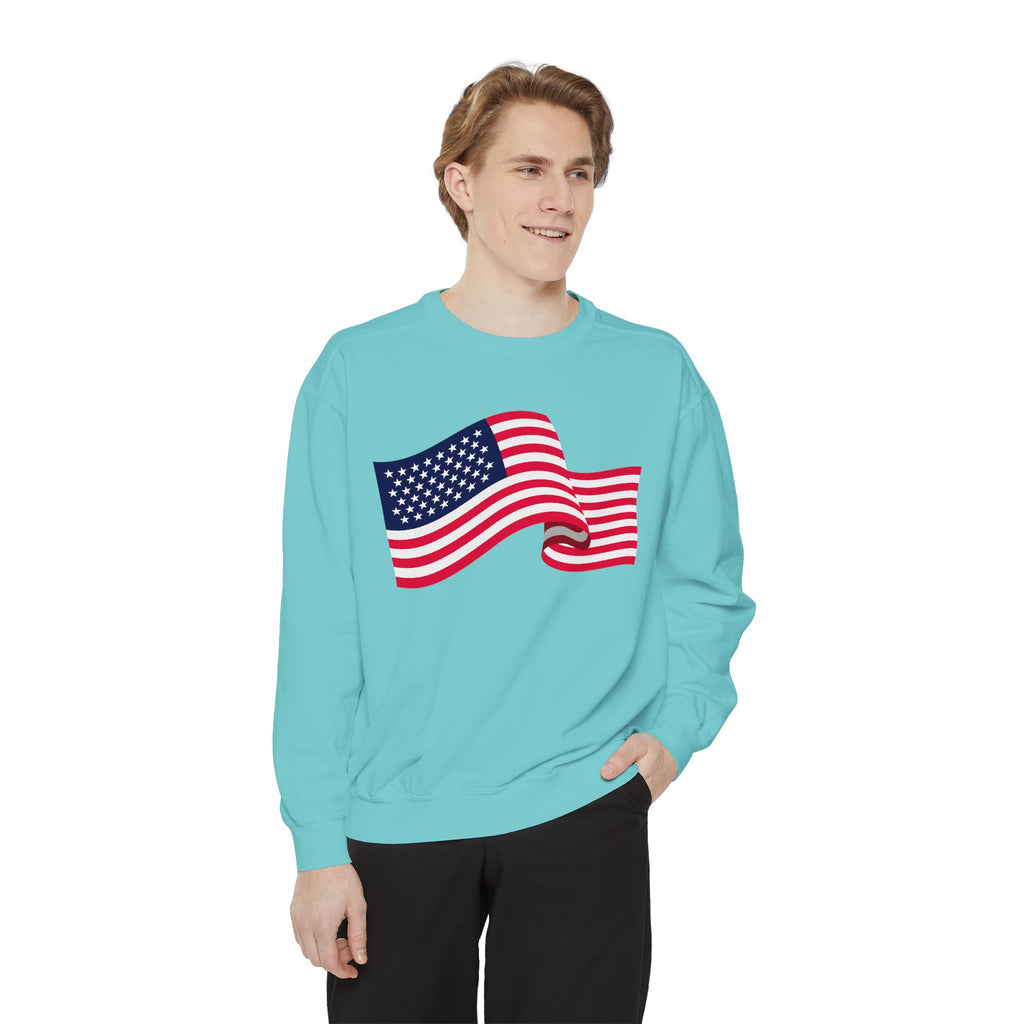 American Flag Wave Sweatshirt