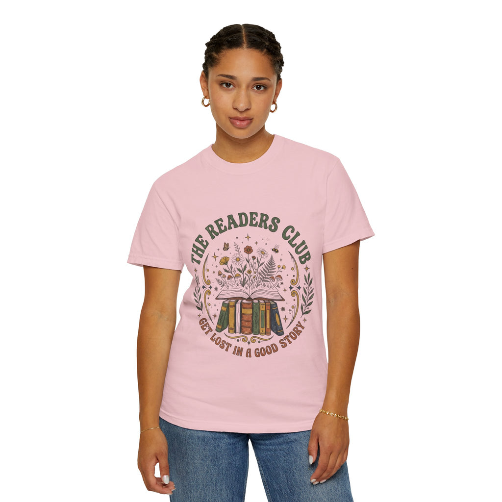 The Readers Club Garment-Dyed T-Shirt – Book Lover Reading Shirt