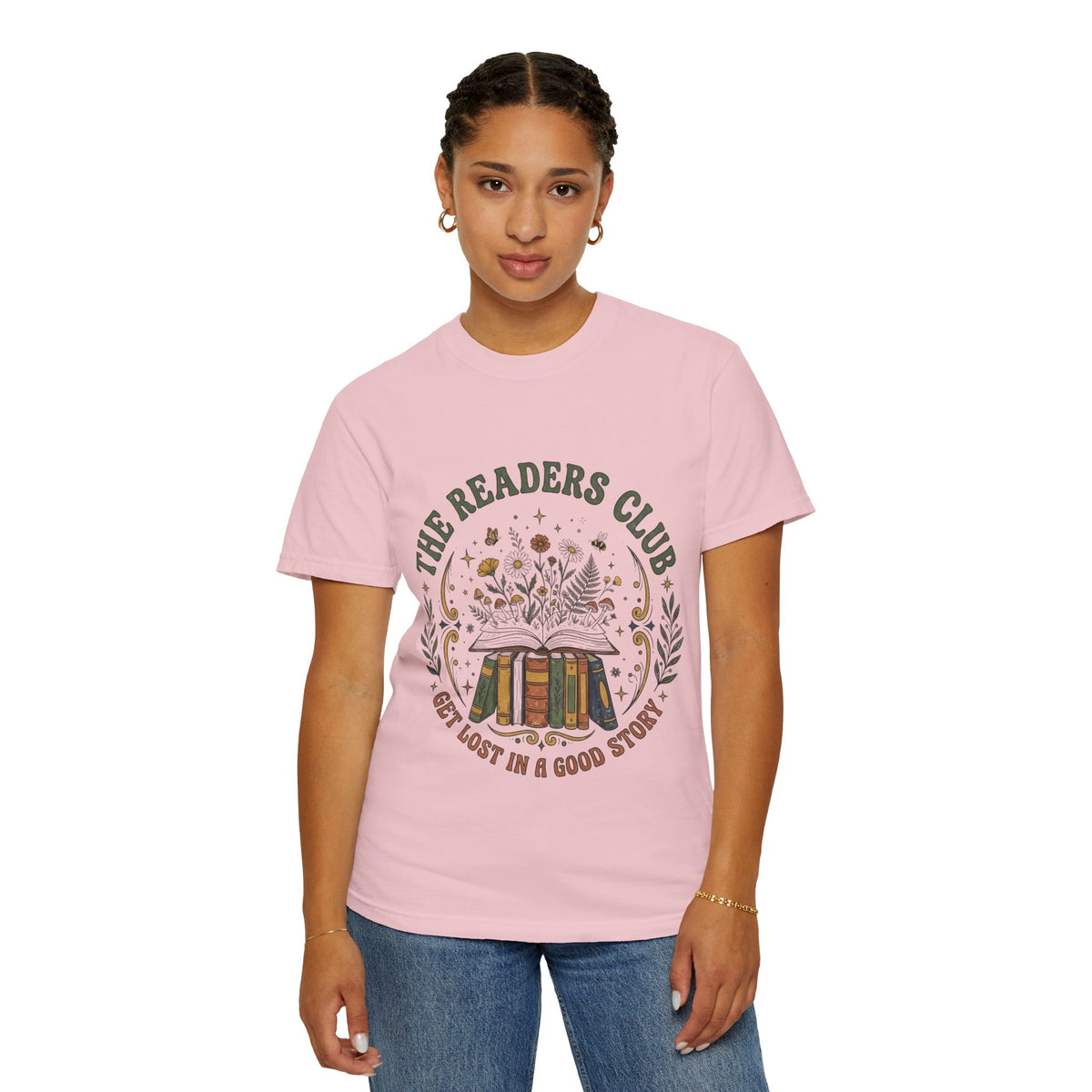 The Readers Club Garment-Dyed T-Shirt – Book Lover Reading Shirt