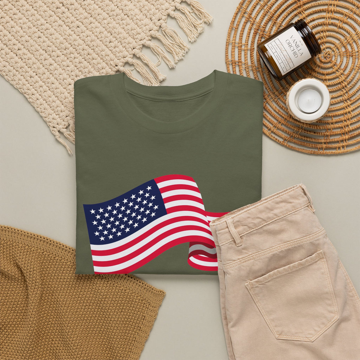 American Flag Wave T-Shirt