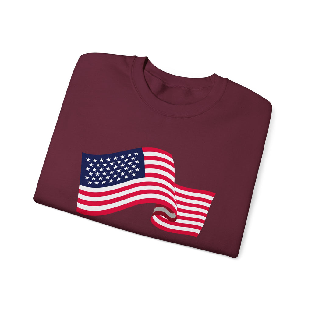 American Flag Crewneck Sweatshirt