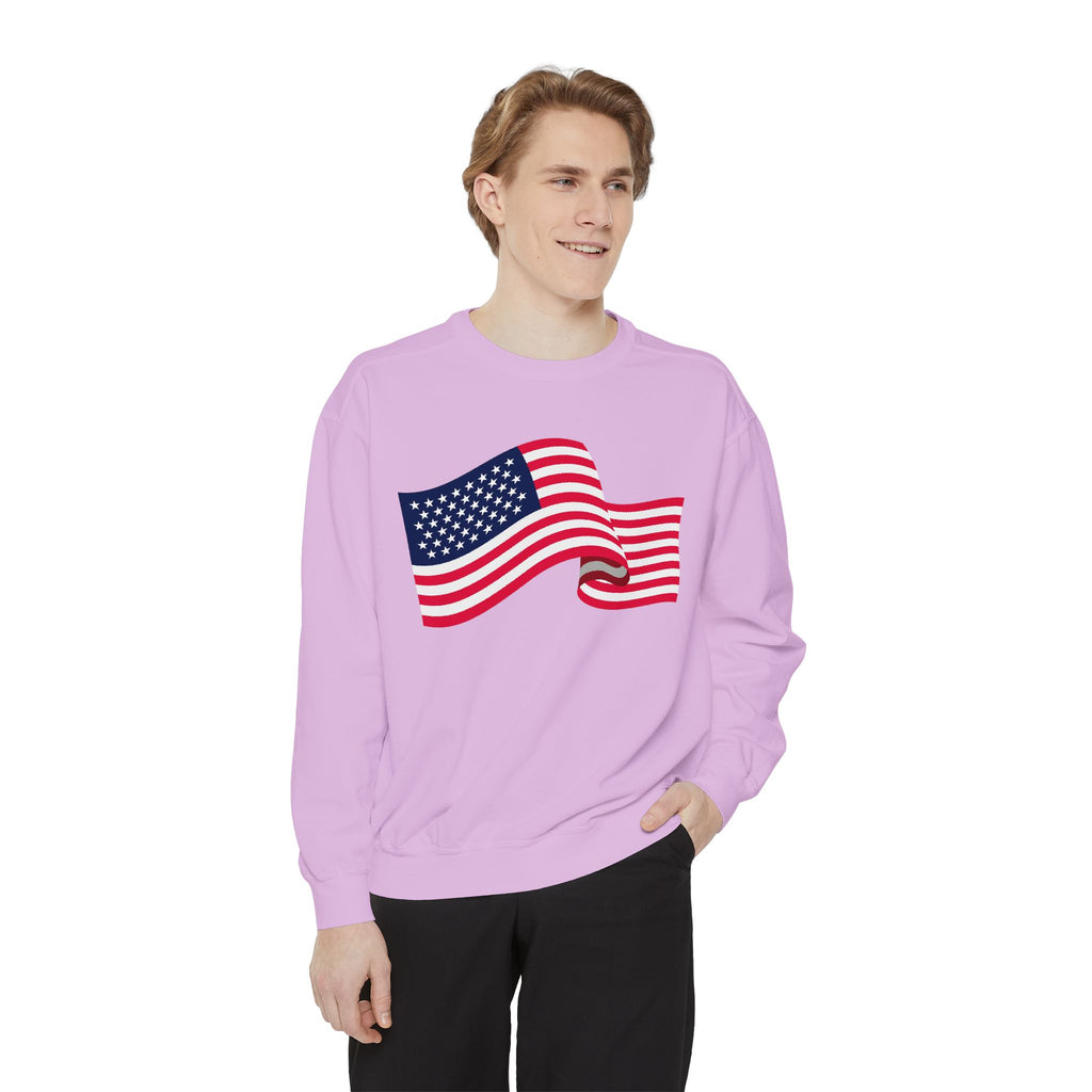 American Flag Wave Sweatshirt
