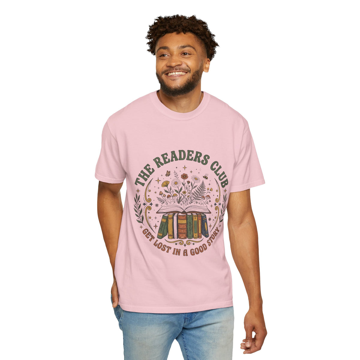 The Readers Club Garment-Dyed T-Shirt – Book Lover Reading Shirt