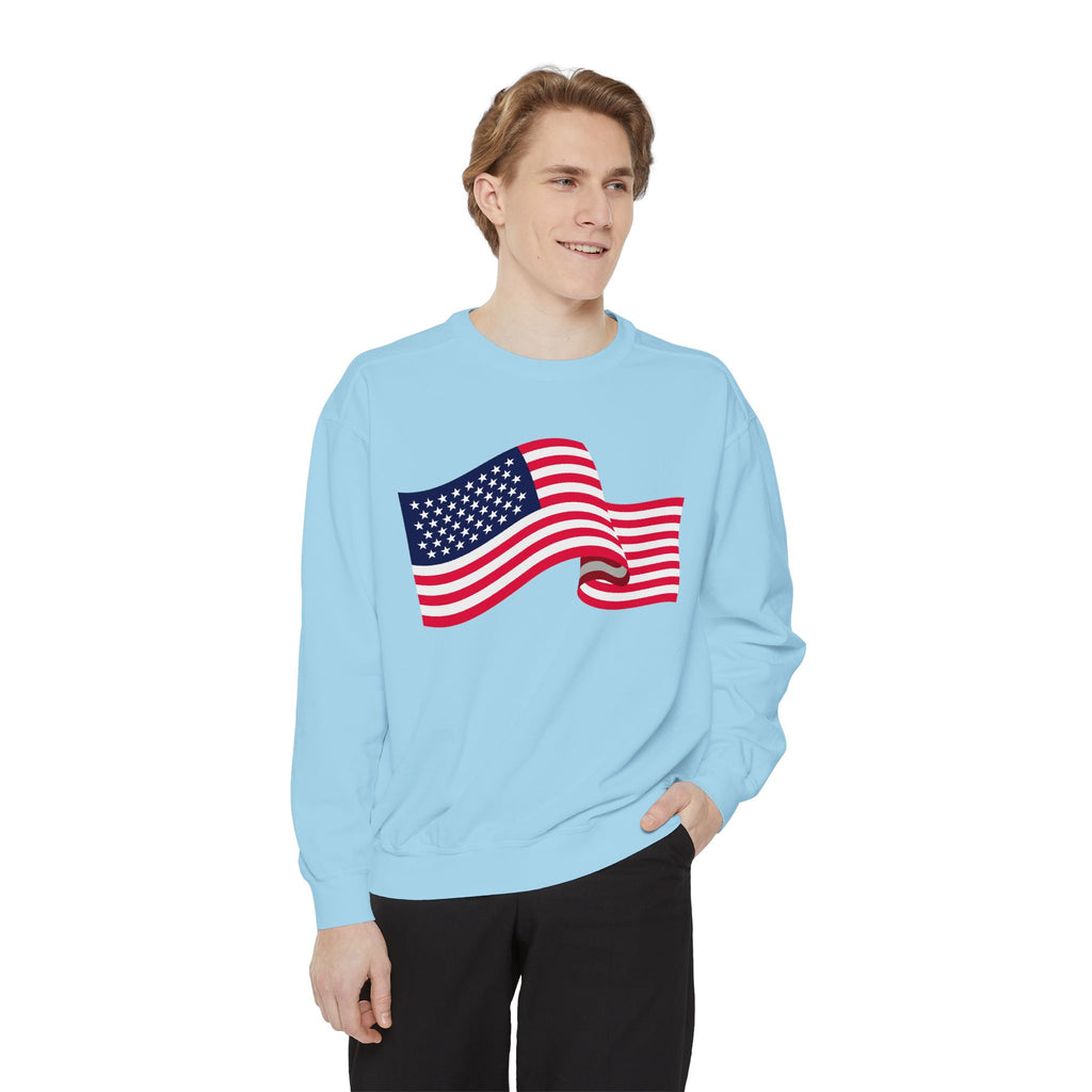 American Flag Wave Sweatshirt