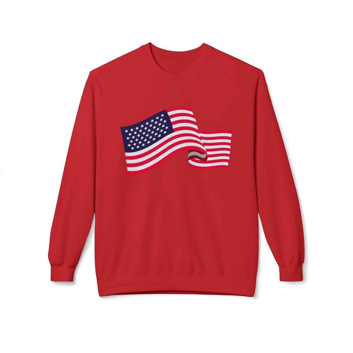American Flag Wave Crewneck Sweatshirt