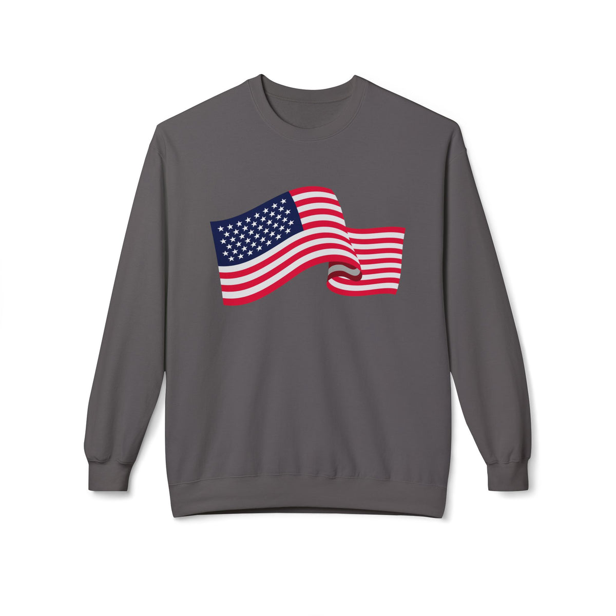American Flag Wave Crewneck Sweatshirt