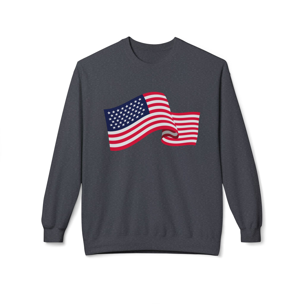 American Flag Wave Crewneck Sweatshirt