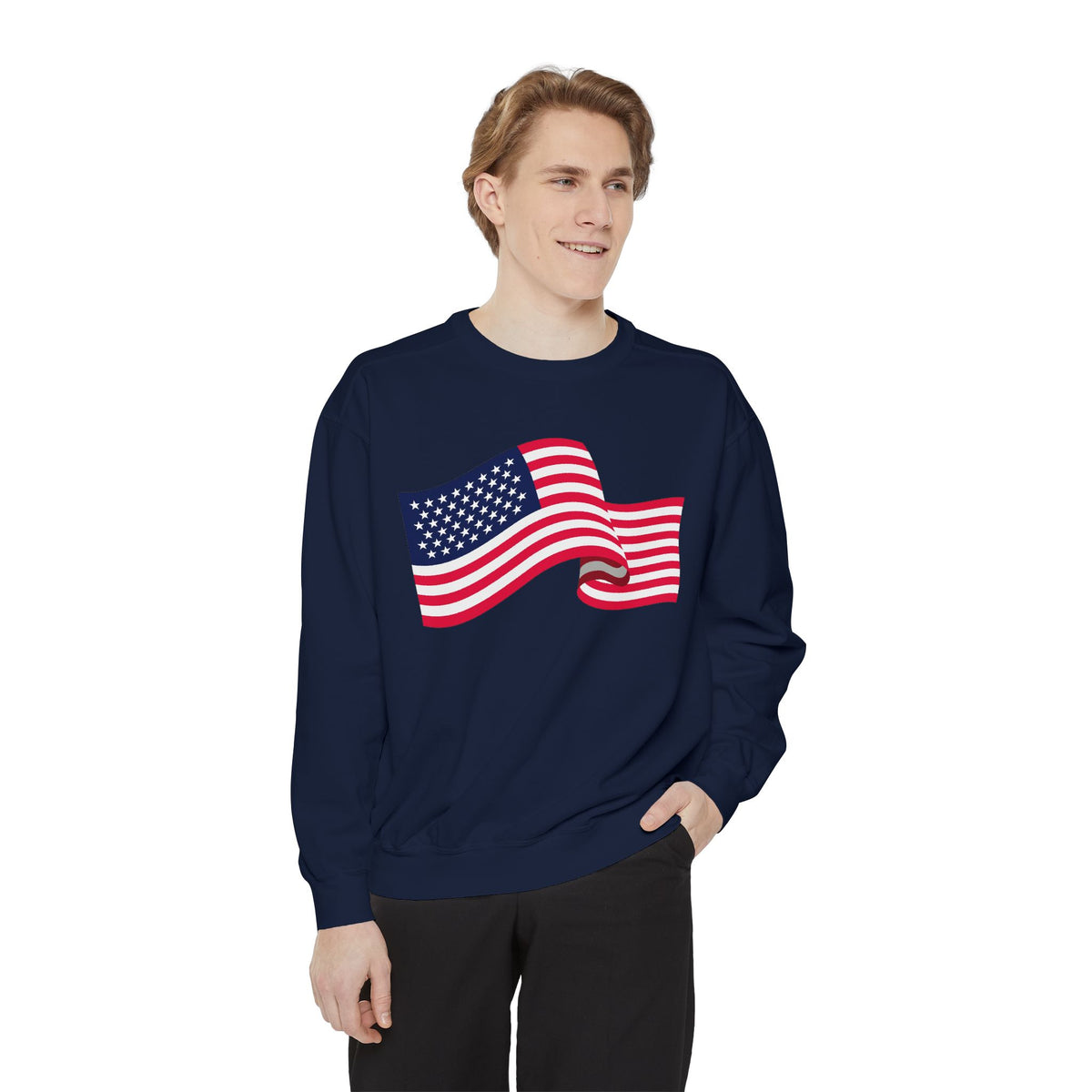 American Flag Wave Sweatshirt