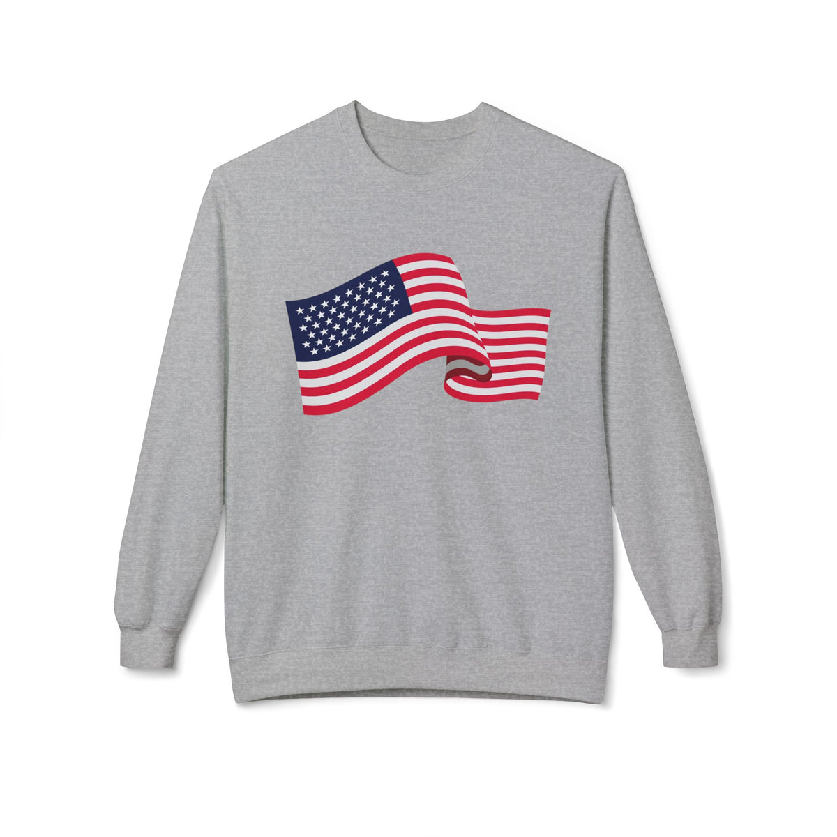 American Flag Wave Crewneck Sweatshirt