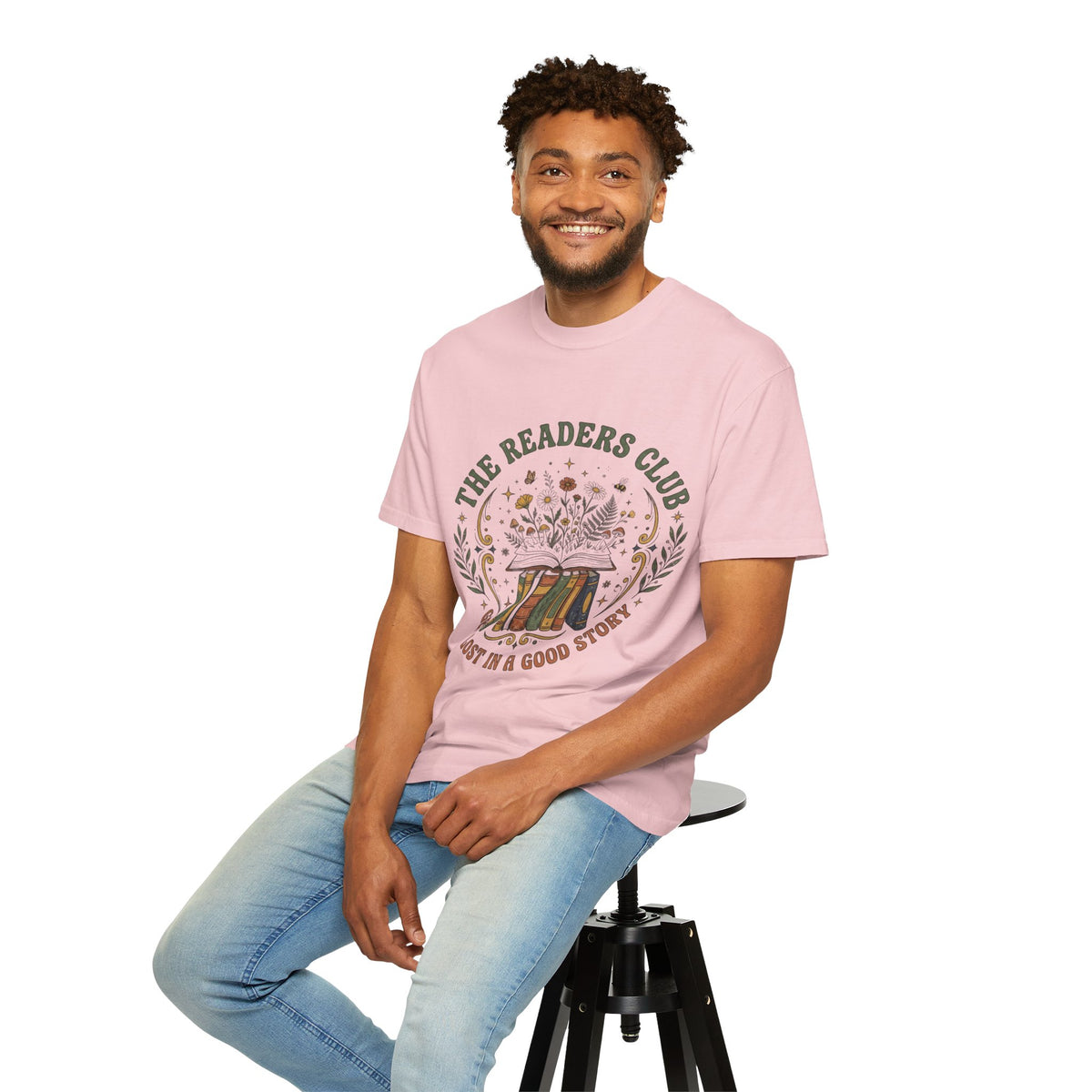 The Readers Club Garment-Dyed T-Shirt – Book Lover Reading Shirt