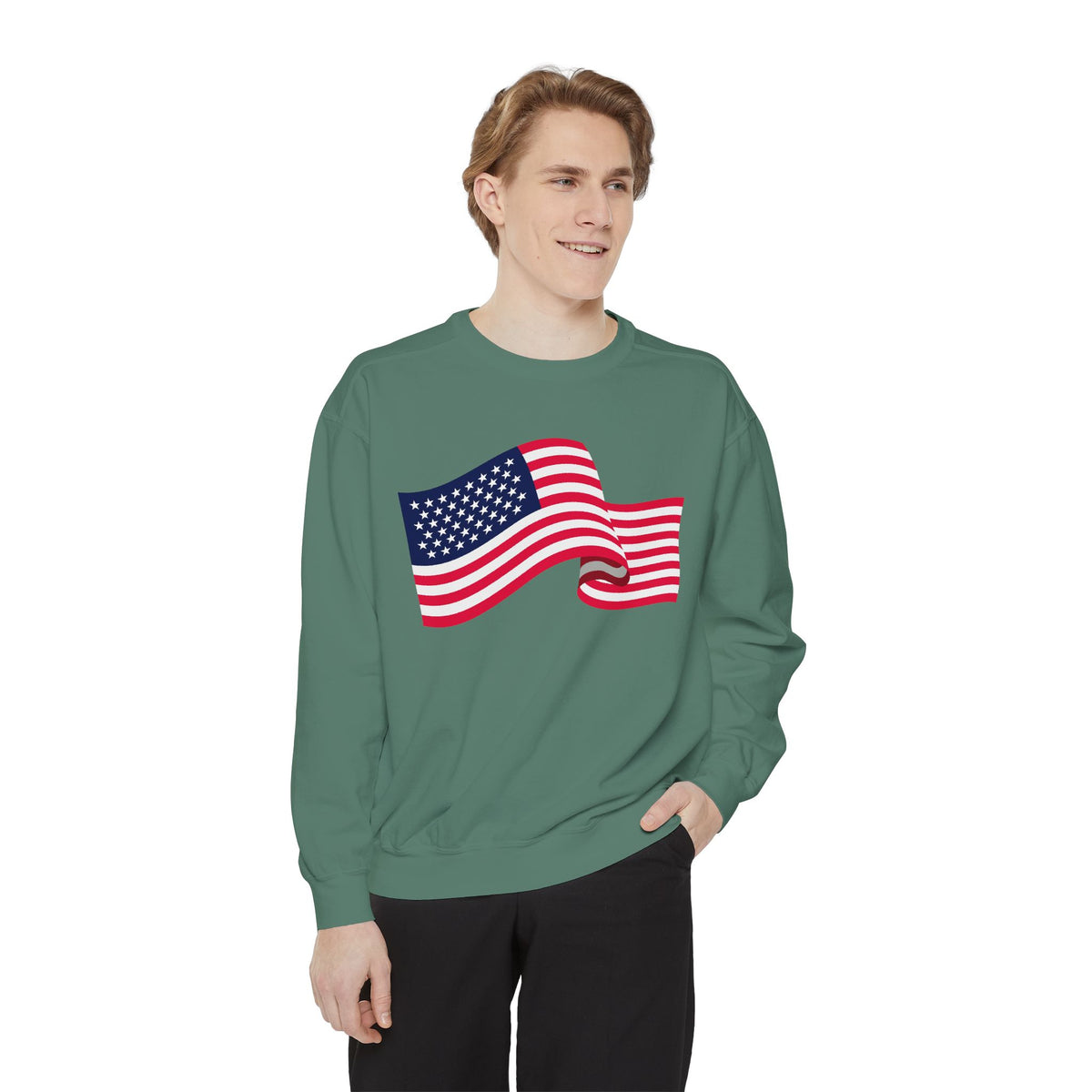 American Flag Wave Sweatshirt