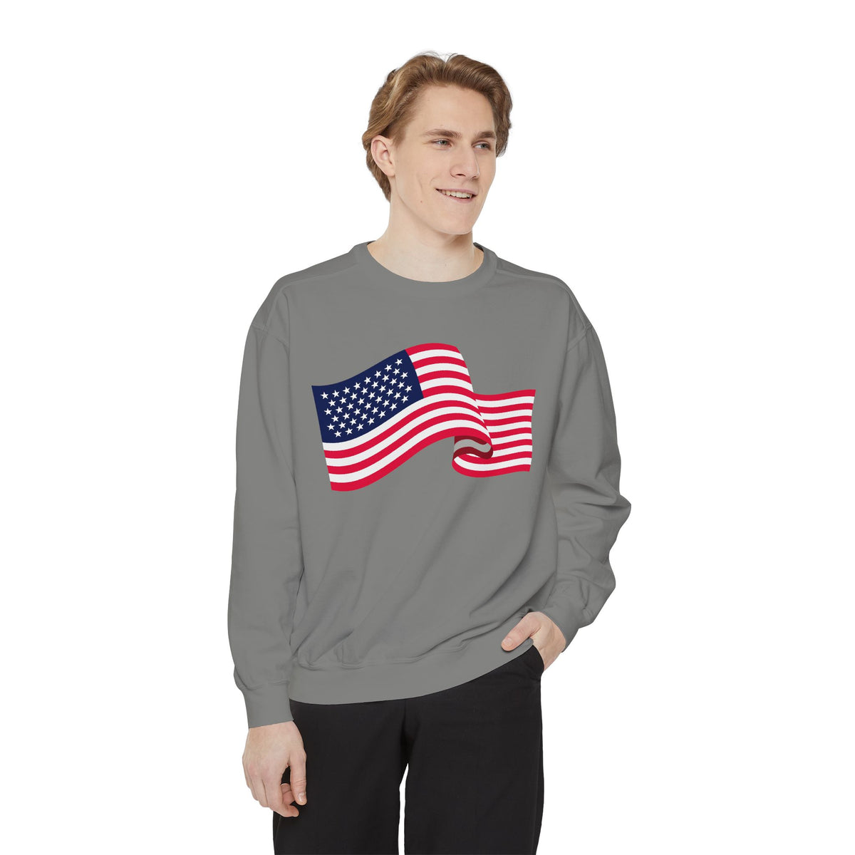 American Flag Wave Sweatshirt