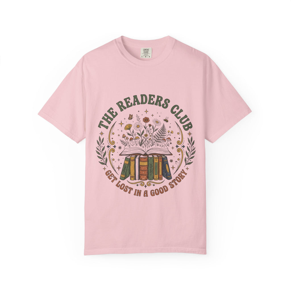 The Readers Club Garment-Dyed T-Shirt – Book Lover Reading Shirt