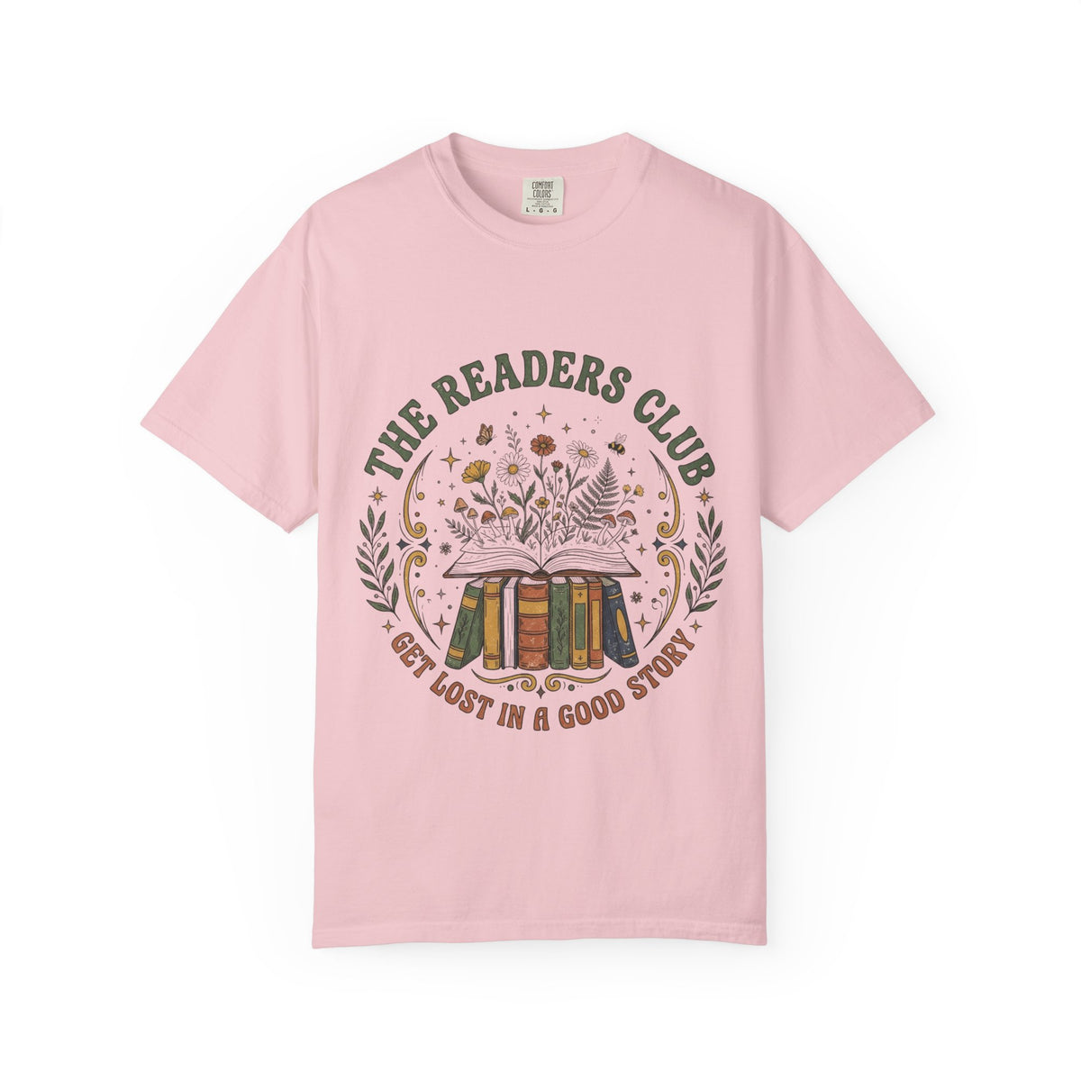 The Readers Club Garment-Dyed T-Shirt – Book Lover Reading Shirt