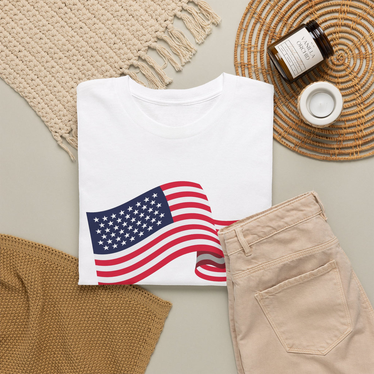 American Flag Wave T-Shirt